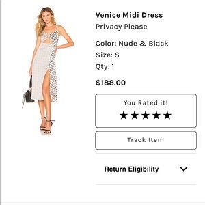 Privacy Please midi Dress